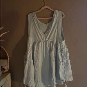 Anthropologie Sleeveless Light Blue Women's Dress